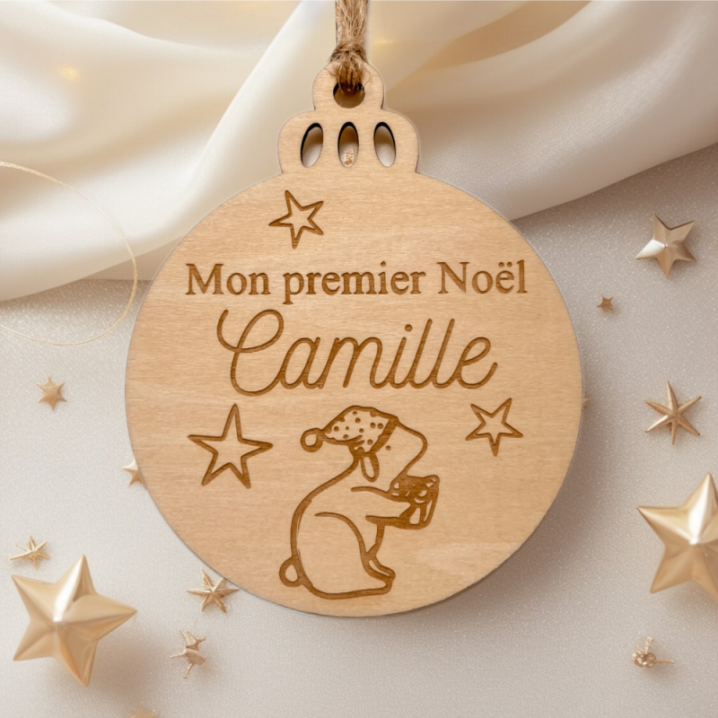 Boule - Premier Noël - Marmotte