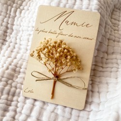 Carte Fleurs Séchées - Mamie 2