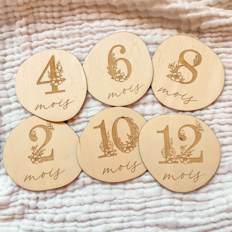 Cartes étapes en Bois - 1ère année - Galets Koishi