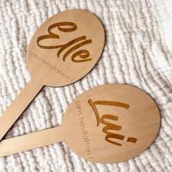 Duo de Pancartes Elle / Lui - Jeu des mariés