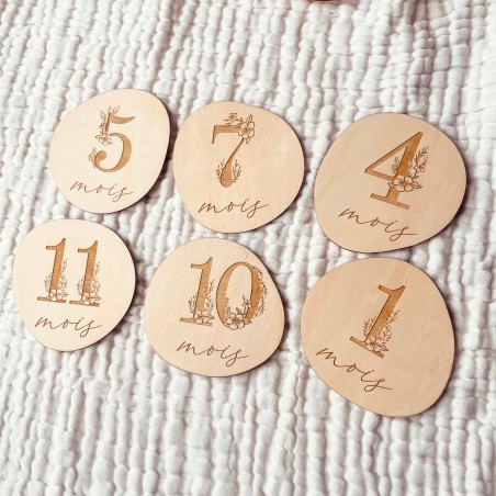 Cartes étapes en Bois - 1ère année - Galets Koishi