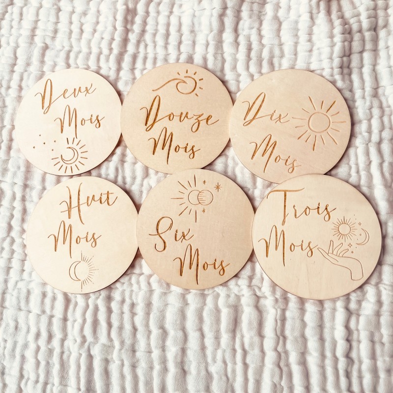 Cartes étapes en Bois - Constellation