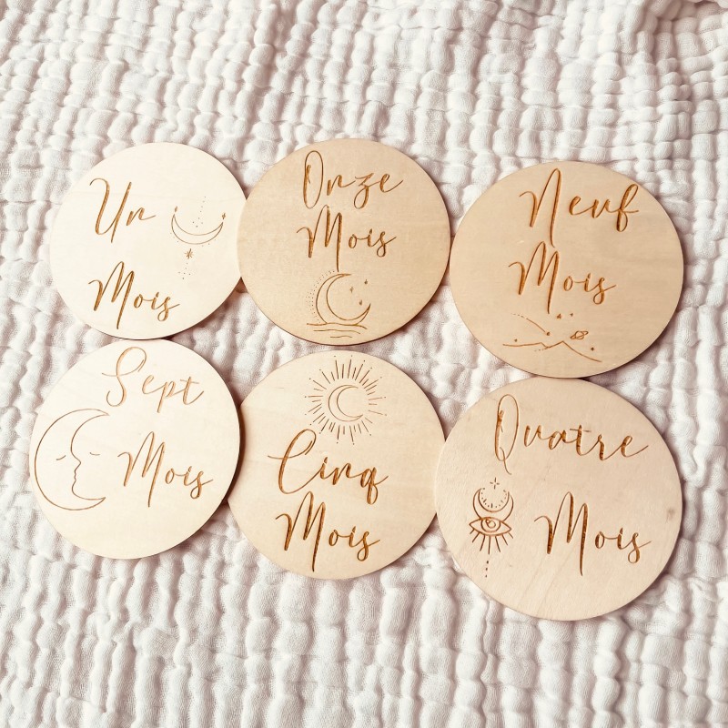 Cartes étapes en Bois - Constellation