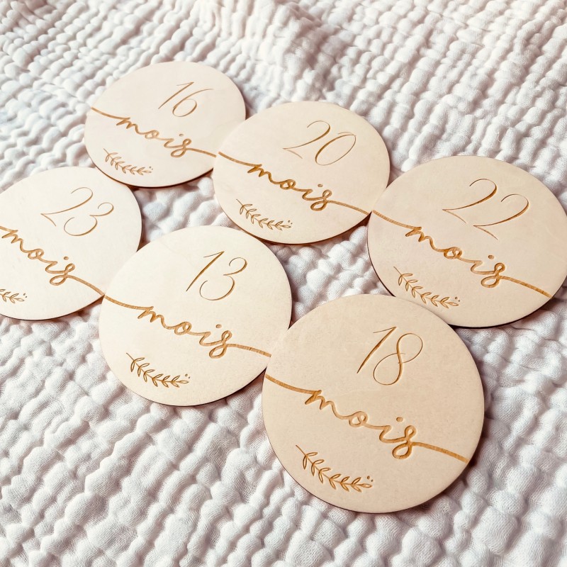 2ème Année - Cartes étapes en Bois - Lignes