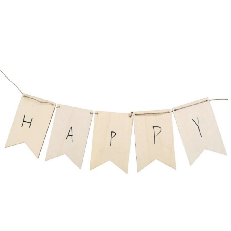 Guirlande Fanions en Bois