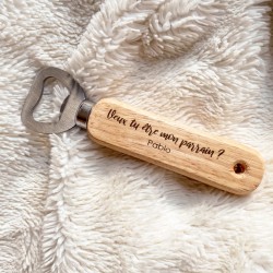 Décapsuleur en Bois - Demande Parrain / Marraine 2